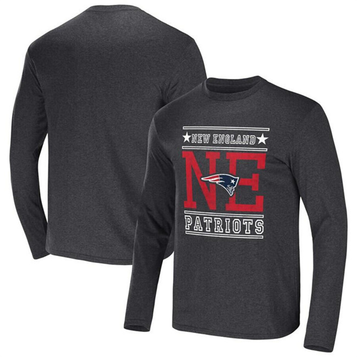 Men's New England PatriotsHeathered Charcoal X Darius Rucker Collection Long Sleeve T-Shirt Men's New England PatriotsHeathered Charcoal X Darius Rucker Collection Long Sleeve T-Shirt