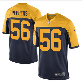 Men's New Green Bay Packers #56 Julius Peppers Navy Blue Alternate Stitched NFL New Elite jersey Men's New Green Bay Packers #56 Julius Peppers Navy Blue Alternate Stitched NFL New Elite jersey