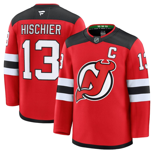 Men's New Jersey Devils Active Player Custom Red 2024-25 Home Stitched Hockey Jersey Men's New Jersey Devils Active Player Custom Red 2024-25 Home Stitched Hockey Jersey