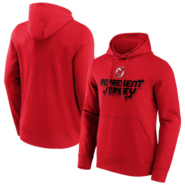 Men's New Jersey Devils Red Hometown Graphic Hoodie Men's New Jersey Devils Red Hometown Graphic Hoodie