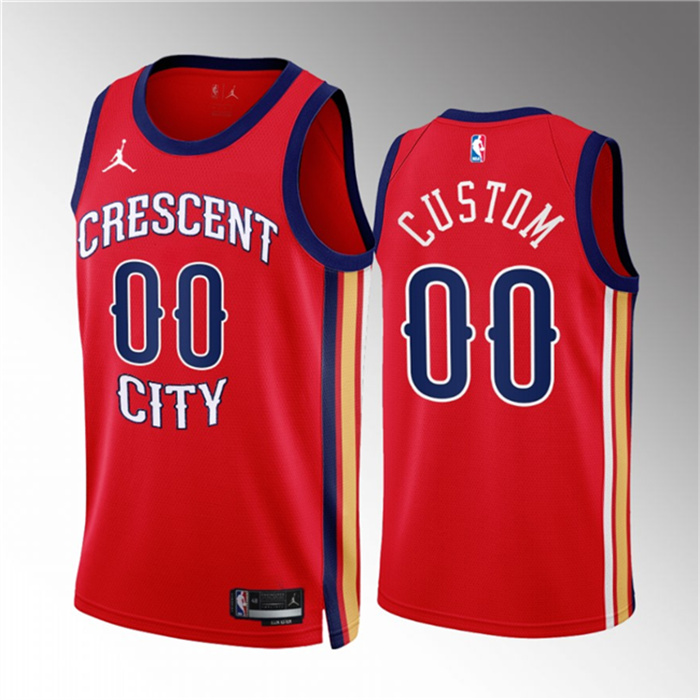 Men's New Orleans Pelicans Active Player Custom Red 2022 23 Statement Edition Stitched Basketball Jersey Men's New Orleans Pelicans Active Player Custom Red 2022 23 Statement Edition Stitched Basketball Jersey