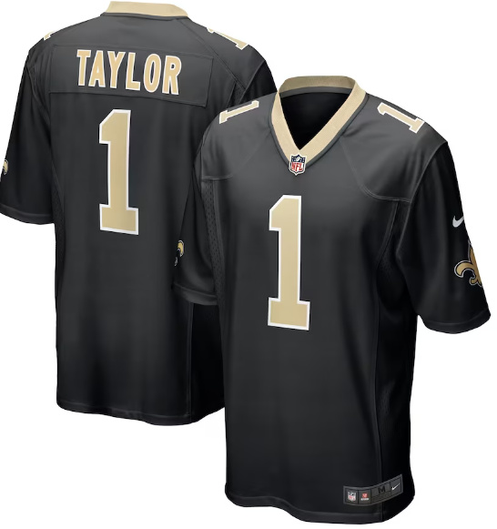 Men's New Orleans Saints #1 Alontae Taylor Limited Black Vapor Untouchable Jersey Men's New Orleans Saints #1 Alontae Taylor Limited Black Vapor Untouchable Jersey