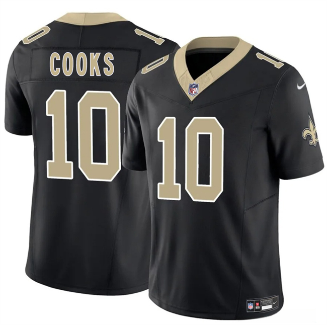 Men's New Orleans Saints #10 Brandin Cooks Black F.U.S.E Vapor Limited Stitched Football Jersey Men's New Orleans Saints #10 Brandin Cooks Black F.U.S.E Vapor Limited Stitched Football Jersey