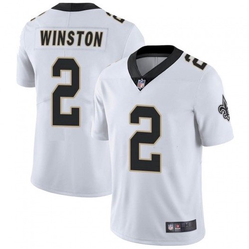 Men's New Orleans Saints #2 Jameis Winston White Jersey Men's New Orleans Saints #2 Jameis Winston White Jersey