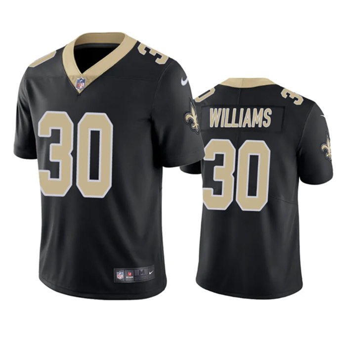 Men's New Orleans Saints #30 Jamaal Williams Black Vapor Untouchable Stitched Football Jersey Men's New Orleans Saints #30 Jamaal Williams Black Vapor Untouchable Stitched Football Jersey