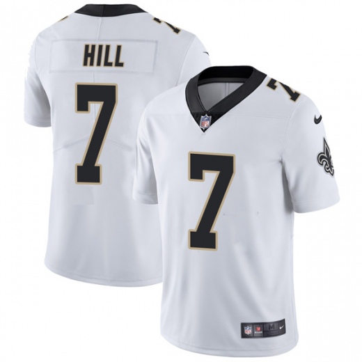 Men's New Orleans Saints #7 Taysom Hill Nike Vapor Untouchable Limited White Jersey