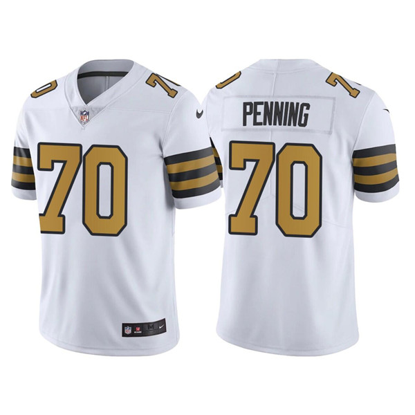 Men's New Orleans Saints #70 Trevor Penning White Color Rush Limited Stitched Jersey Men's New Orleans Saints #70 Trevor Penning White Color Rush Limited Stitched Jersey