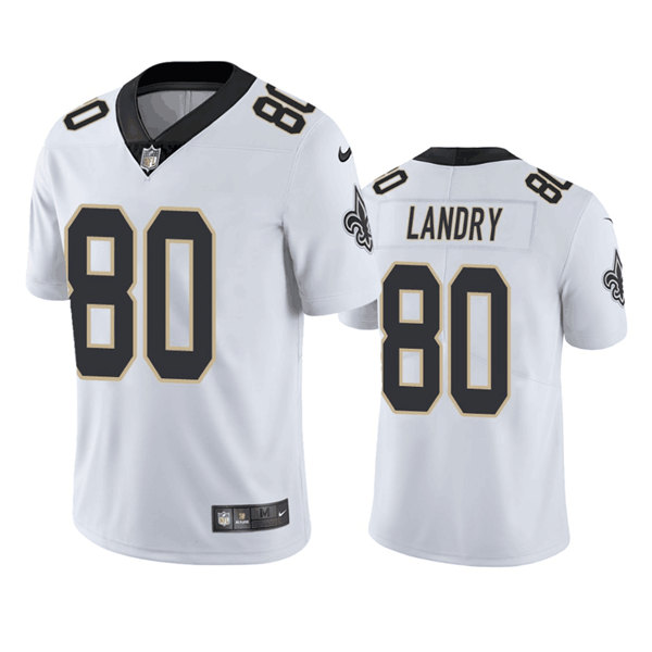 Men's New Orleans Saints #80 Jarvis Landry White Vapor Limited Stitched Jersey Men's New Orleans Saints #80 Jarvis Landry White Vapor Limited Stitched Jersey
