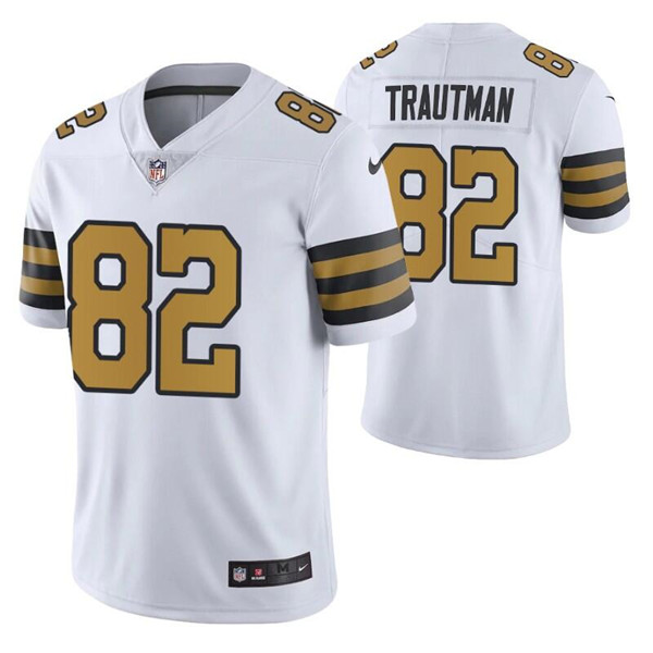 Men's New Orleans Saints #82 Adam Trautman Color Rush Stitched Jersey Men's New Orleans Saints #82 Adam Trautman Color Rush Stitched Jersey