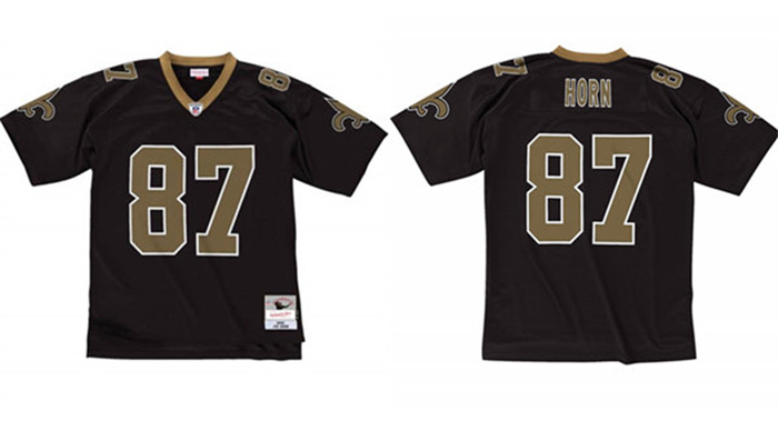 Men's New Orleans Saints #87 Joe Horn 2005 Black Stitched Football Jersey Men's New Orleans Saints #87 Joe Horn 2005 Black Stitched Football Jersey