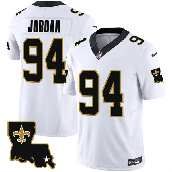 Men's New Orleans Saints #94 Cameron Jordan White 2023 F.U.S.E. 1987 Legacy Vapor Stitched Jersey Men's New Orleans Saints #94 Cameron Jordan White 2023 F.U.S.E. 1987 Legacy Vapor Stitched Jersey
