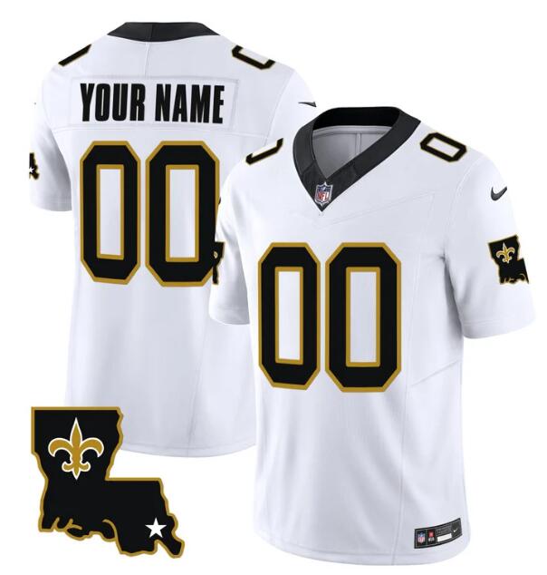 Men's New Orleans Saints Customized White 2023 F.U.S.E. 1987 Legacy Vapor Stitched Jersey Men's New Orleans Saints Customized White 2023 F.U.S.E. 1987 Legacy Vapor Stitched Jersey