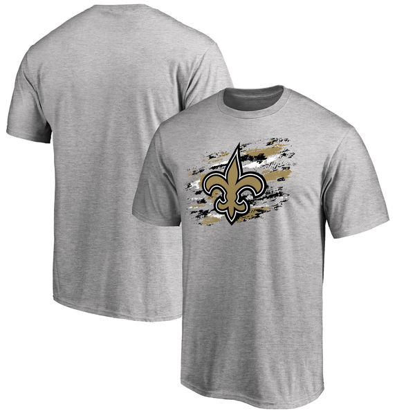 Men's New Orleans Saints NFL Pro Line True Color T-Shirt Heathered Gray