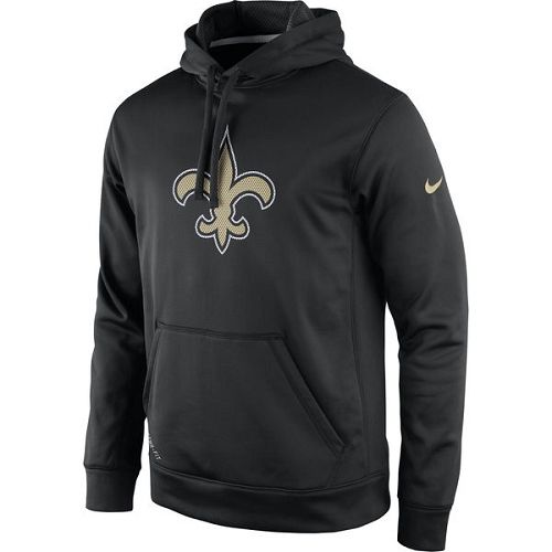 Men's New Orleans Saints Nike Black Practice Performance Pullover Hoodie Men's New Orleans Saints Nike Black Practice Performance Pullover Hoodie
