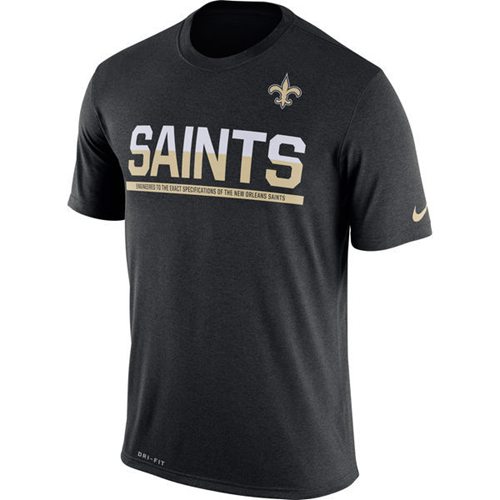 Men's New Orleans Saints Nike Practice Legend Performance T-Shirt Black Men's New Orleans Saints Nike Practice Legend Performance T-Shirt Black