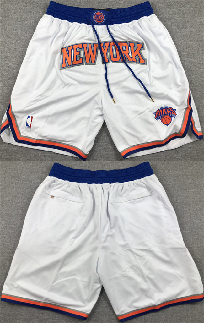 Men's New Yok Knicks White Shorts (Run Small) Men's New Yok Knicks White Shorts (Run Small)