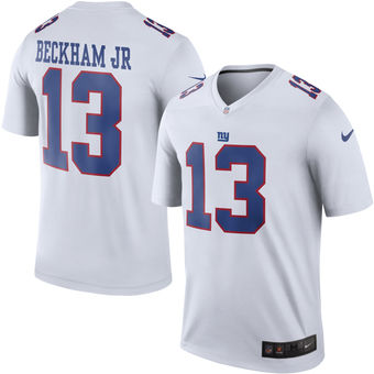 Men's New York Giants #13 Odell Beckham Jr Nike White Color Rush Legend Jersey Men's New York Giants #13 Odell Beckham Jr Nike White Color Rush Legend Jersey