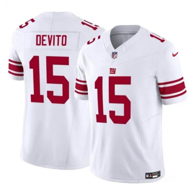 Men's New York Giants #15 Tommy DeVito White 2023 F.U.S.E. Vapor Untouchable Limited Stitched Jersey Men's New York Giants #15 Tommy DeVito White 2023 F.U.S.E. Vapor Untouchable Limited Stitched Jersey