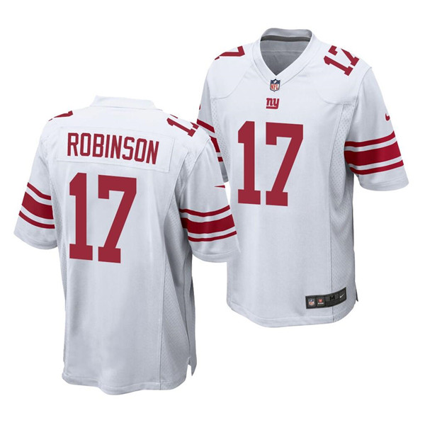 Men's New York Giants #17 Wan'Dale Robinson White Limited Stitched Jersey