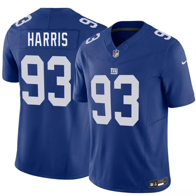 Men's New York Giants #93 Shelby Harris Blue 2026 F.U.S.E. Vapor Untouchable Limited Stitched Jersey Men's New York Giants #93 Shelby Harris Blue 2026 F.U.S.E. Vapor Untouchable Limited Stitched Jersey