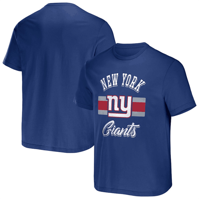 Men's New York Giants Blue X Darius Rucker Collection Stripe T-Shirt Men's New York Giants Blue X Darius Rucker Collection Stripe T-Shirt
