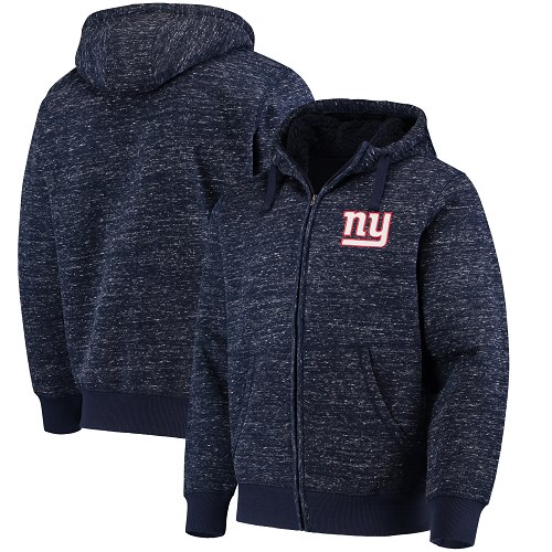 Men's New York Giants G-III Sports by Carl Banks Heathered Navy Discovery Sherpa Full-Zip Jacket Men's New York Giants G-III Sports by Carl Banks Heathered Navy Discovery Sherpa Full-Zip Jacket