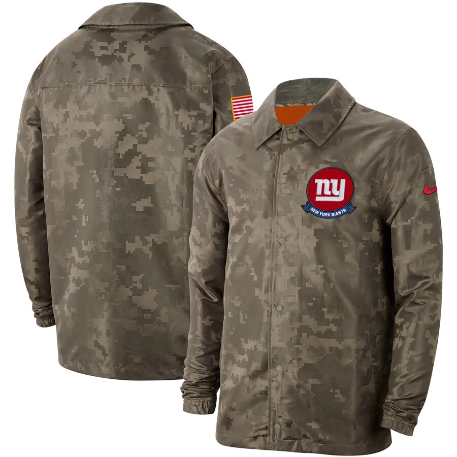 Men's New York Giants Nike Camo 2019 Salute To Service Sideline Full Zip Lightweight Jacket Men's New York Giants Nike Camo 2019 Salute To Service Sideline Full Zip Lightweight Jacket