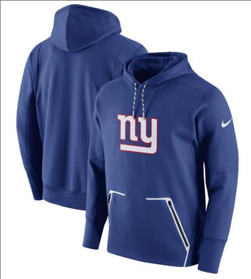 Men's New York Giants Nike Royal Champ Drive Vapor Speed Performance Pullover Hoodie Men's New York Giants Nike Royal Champ Drive Vapor Speed Performance Pullover Hoodie