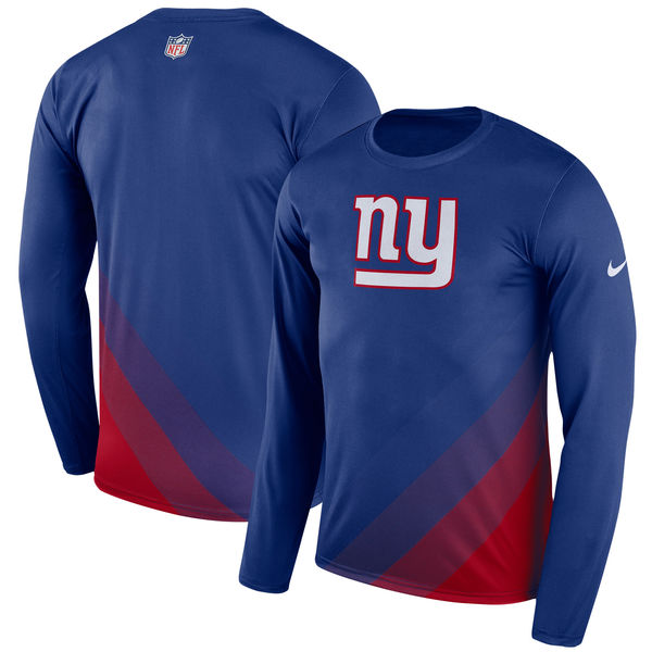 Men's New York Giants Nike Royal Sideline Legend Prism Performance Long Sleeve T-Shirt Men's New York Giants Nike Royal Sideline Legend Prism Performance Long Sleeve T-Shirt