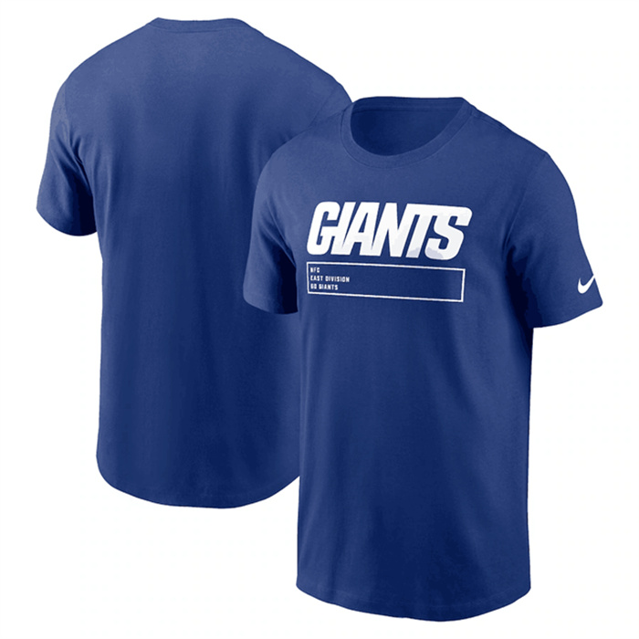Men's New York Giants Royal Division Essential T-Shirt Men's New York Giants Royal Division Essential T-Shirt