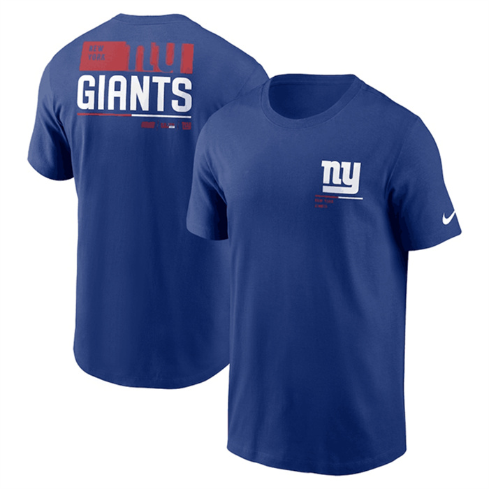 Men's New York Giants Royal Team Incline T-Shirt Men's New York Giants Royal Team Incline T-Shirt