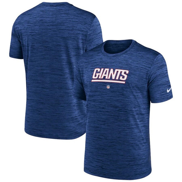 Men's New York Giants Royal Velocity Performance T-Shirt Men's New York Giants Royal Velocity Performance T-Shirt