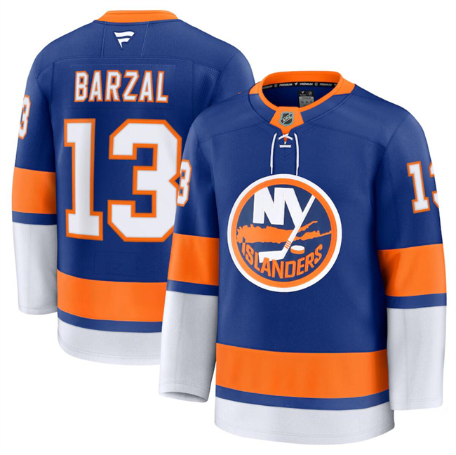 Men's New York Islanders #13 Mathew Barzal Royal 2024-25 Home Stitched Hockey Jersey Men's New York Islanders #13 Mathew Barzal Royal 2024-25 Home Stitched Hockey Jersey