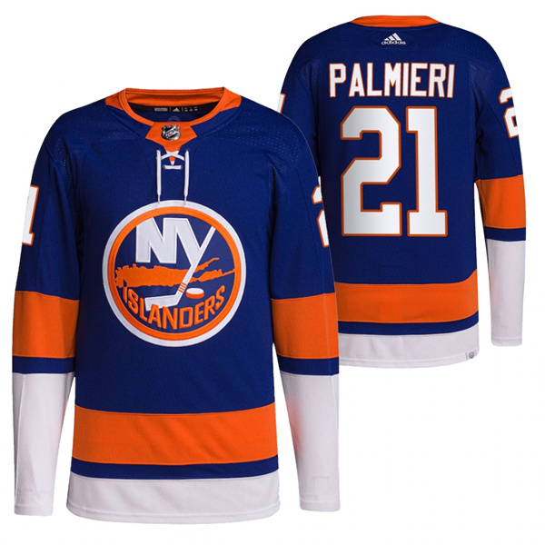Men's New York Islanders #21 Kyle Palmieri Royal Stitched Jersey Men's New York Islanders #21 Kyle Palmieri Royal Stitched Jersey