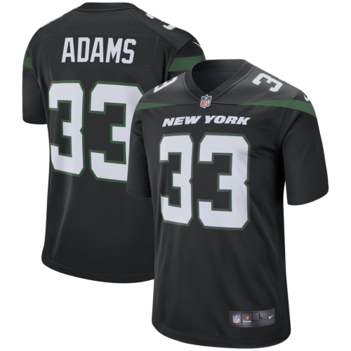 Men's New York Jets #33 Jamal AdamsBlack Player Game Jersey Men's New York Jets #33 Jamal AdamsBlack Player Game Jersey
