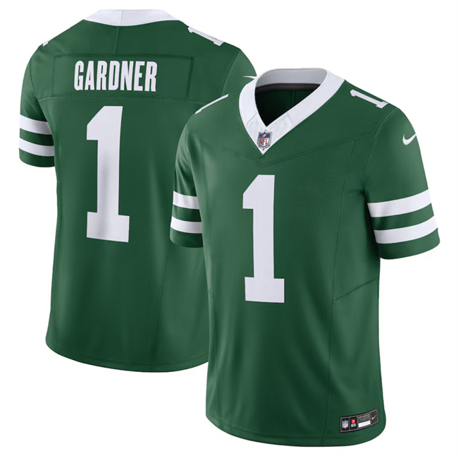 Men's New York Jets #1 Ahmad Sauce Gardner Green 2024 F.U.S.E. Vapor Limited Stitched Jersey Men's New York Jets #1 Ahmad Sauce Gardner Green 2024 F.U.S.E. Vapor Limited Stitched Jersey