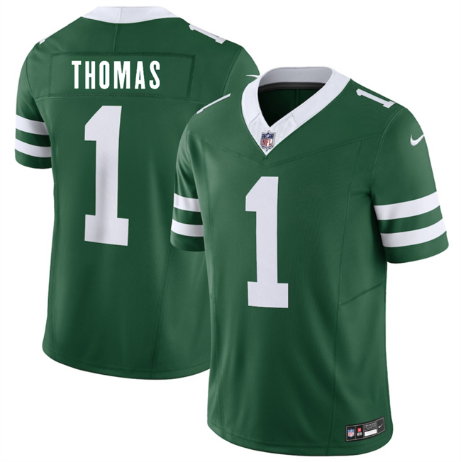 Men's New York Jets #1 Azareye'h Thomas Green 2026 Draft F.U.S.E. Vapor Untouchable Limited Stitched Jersey Men's New York Jets #1 Azareye'h Thomas Green 2026 Draft F.U.S.E. Vapor Untouchable Limited Stitched Jersey