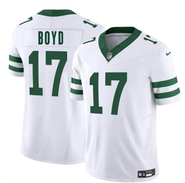 Men's New York Jets #17 Kris Boyd White 2025 F.U.S.E. Vapor Untouchable Limited Stitched Jersey