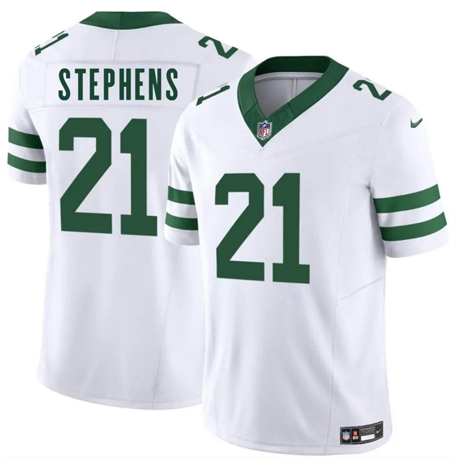Men's New York Jets #21 Brandon Stephens White 2025 F.U.S.E. Vapor Untouchable Limited Stitched Jersey