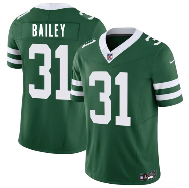 Men's New York Jets #31 David Bailey Green 2026 Draft F.U.S.E. Vapor Untouchable Limited Stitched Jersey Men's New York Jets #31 David Bailey Green 2026 Draft F.U.S.E. Vapor Untouchable Limited Stitched Jersey