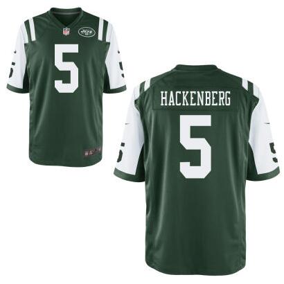 Men's New York Jets #5 Christian Hackenberg Nike Green Elite 2016 Draft Pick Jersey