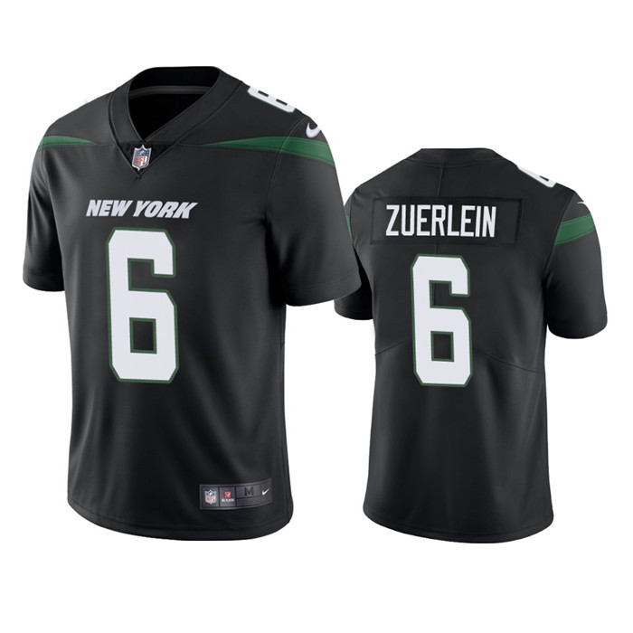 Men's New York Jets #6 Greg Zuerlein Black Vapor Untouchable Limited Stitched Jersey Men's New York Jets #6 Greg Zuerlein Black Vapor Untouchable Limited Stitched Jersey