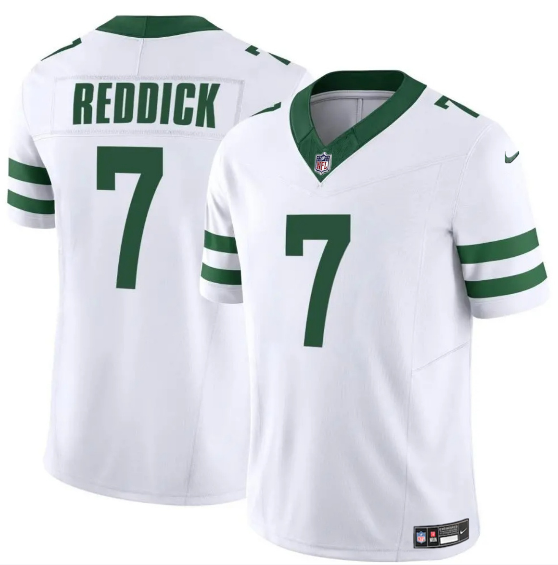Men's New York Jets #7 Haason Reddick White 2024 F.U.S.E. Vapor Limited Stitched Jersey Men's New York Jets #7 Haason Reddick White 2024 F.U.S.E. Vapor Limited Stitched Jersey