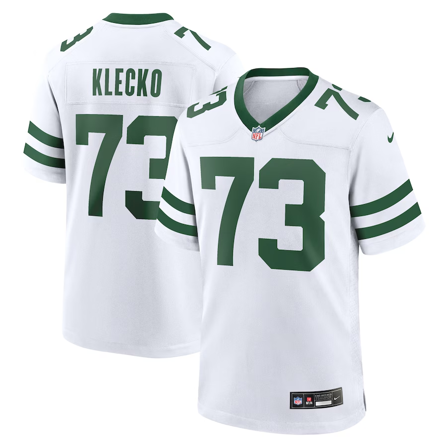 Men's New York Jets #73 Joe Klecko White Throwback Player Stitched Game Jersey Men's New York Jets #73 Joe Klecko White Throwback Player Stitched Game Jersey
