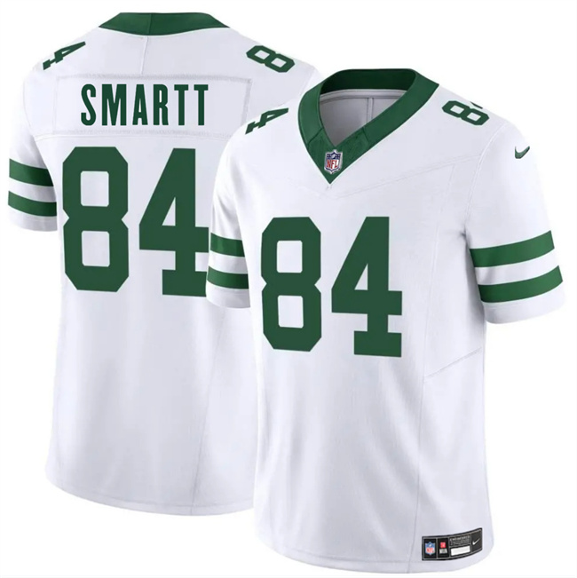 Men's New York Jets #84 Stone Smartt White 2025 F.U.S.E. Vapor Untouchable Limited Stitched Jersey