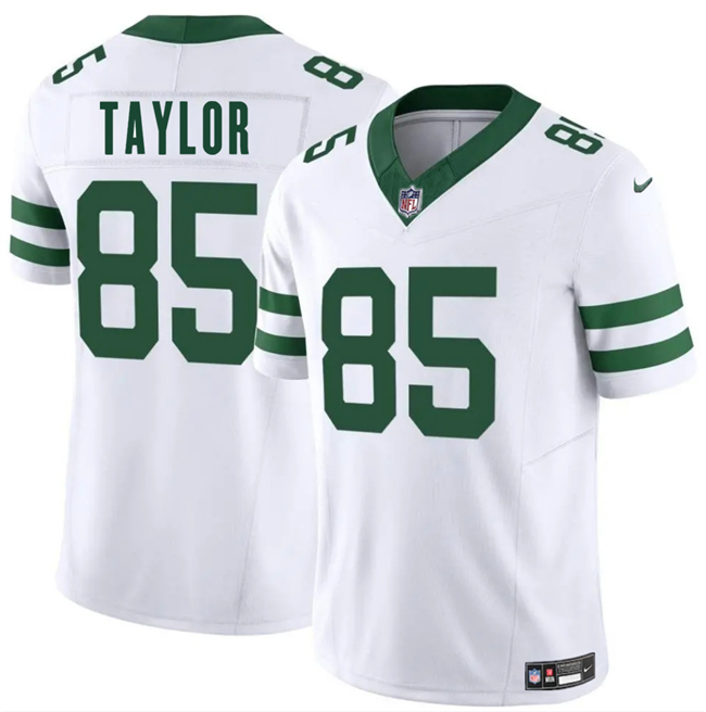 Men's New York Jets #85 Mason Taylor White 2025 Draft F.U.S.E. Vapor Untouchable Limited Stitched Jersey