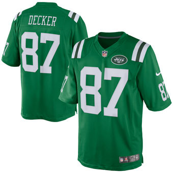 Men's New York Jets #87 Eric Decker Nike Green Color Rush Limited Jersey Men's New York Jets #87 Eric Decker Nike Green Color Rush Limited Jersey