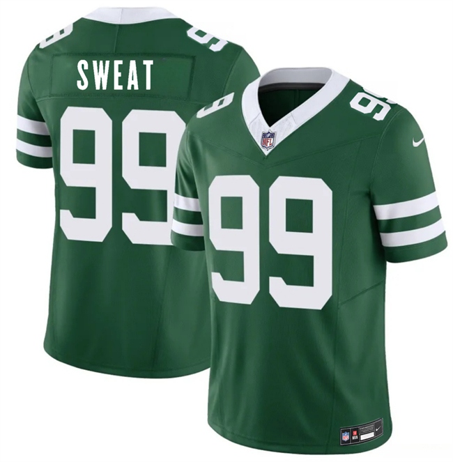 Men's New York Jets #99 T'Vondre Sweat Green 2026 F.U.S.E. Vapor Untouchable Limited Stitched Jersey Men's New York Jets #99 T'Vondre Sweat Green 2026 F.U.S.E. Vapor Untouchable Limited Stitched Jersey