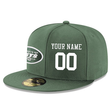 Men's New York Jets Blue Color Snapback Custom Hat (Stitched any name&number) Men's New York Jets Blue Color Snapback Custom Hat (Stitched any name&number)