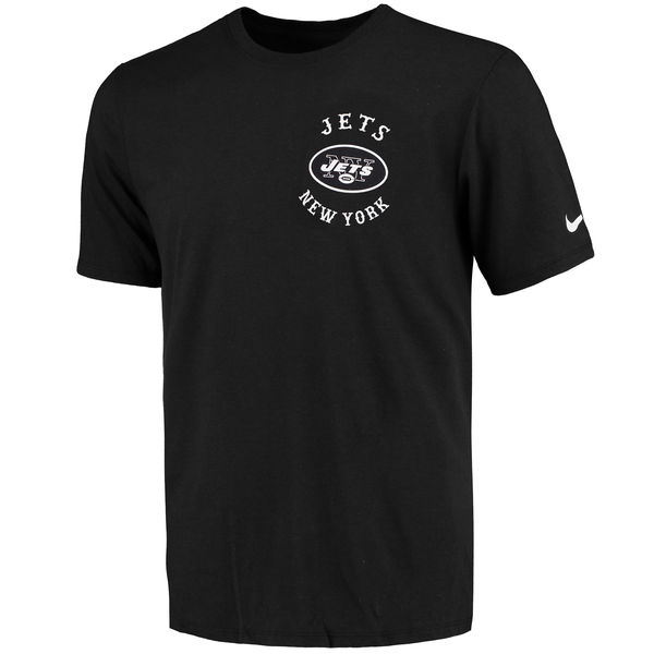 Men's New York Jets Nike Black Helmet Tri Blend T-Shirt Men's New York Jets Nike Black Helmet Tri Blend T-Shirt